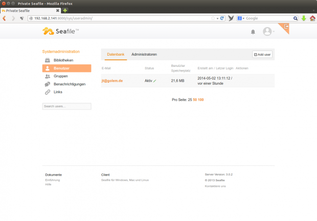 Die Benutzeroberfläche