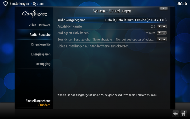 Die Einstellungen werden in einem Standard- oder...  (Screenshot: Golem.de)