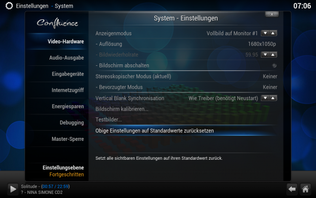 ...und lassen sich auf die Standardwerte zur&uuml;cksetzen. (Screenshot: Golem.de)