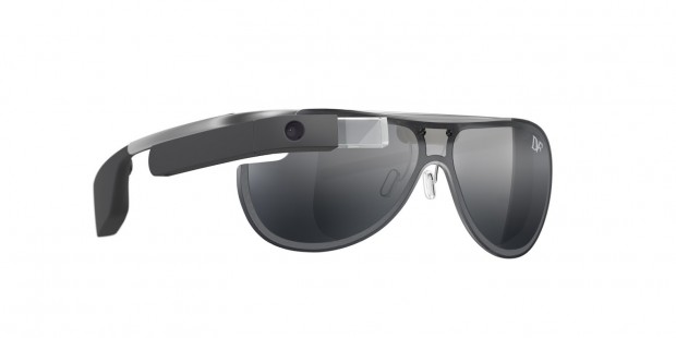 Die Google Glass als Designermodell der DVF-Kollektion: hier das Modell Aviator Graphite (Bild: Google)
