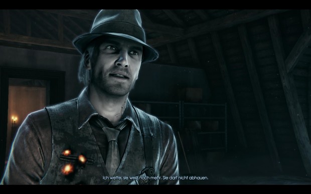 Die Löcher über der Brust stammen von den "echten" Einschusslöchern. (Screenshot: Golem.de)