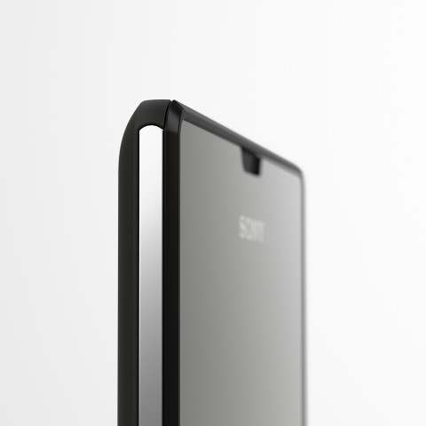 An der Rückseite ist das Smartphone zum Rand hin etwas abgeflacht, weswegen es weniger kantig wirkt als andere Sony-Geräte. (Bild: Sony)