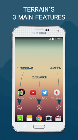 Terrain Home - Android Launcher (Bild: Terrain)