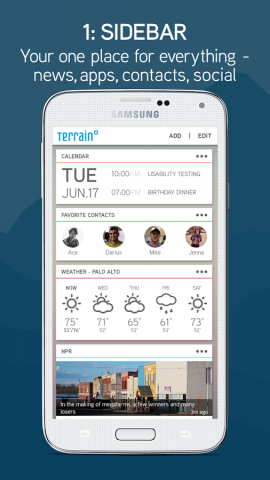 Terrain Home - Android Launcher (Bild: Terrain)