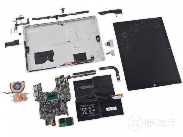 iFixit zerlegt Surface Pro 3 (Bild: iFixit)