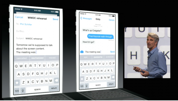 Das neue iOS 8 (Screenshot: Golem.de)