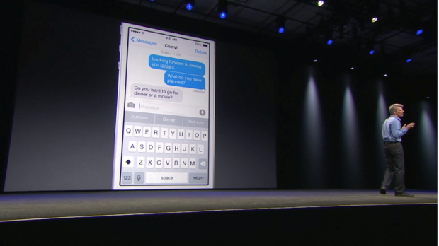 Das neue iOS 8 (Screenshot: Golem.de)