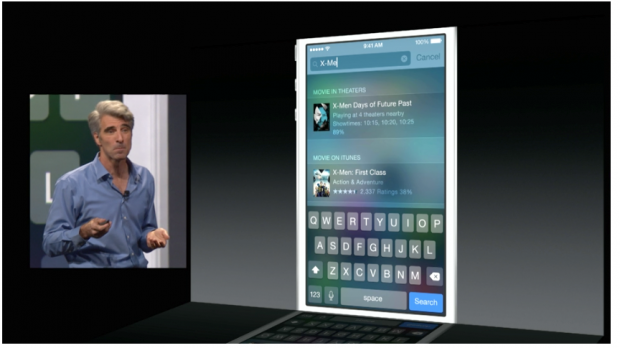 Das neue iOS 8 (Screenshot: Golem.de)