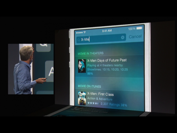 Das neue iOS 8 (Screenshot: Golem.de)