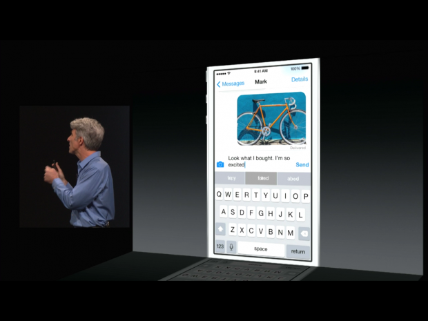 Das neue iOS 8 (Screenshot: Golem.de)