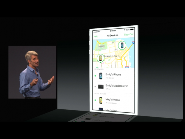 Das neue iOS 8 (Screenshot: Golem.de)