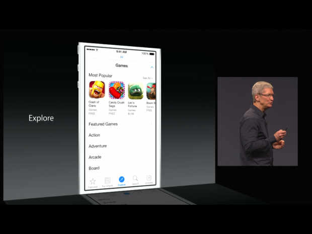 Das neue iOS 8 (Screenshot: Golem.de)