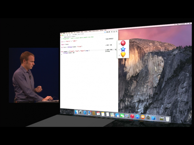 Swift: eine neue Programmiersprache f&uuml;r iOS (Screenshot: Golem.de)