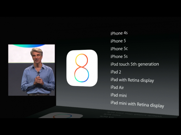 Apples iOS 8 wird ab Herbst 2014 f&uuml;r den Endkonsumenten erh&auml;ltlich sein. (Screenshot: Golem.de)