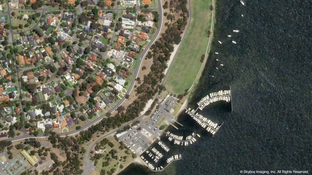 Die Bilder wie dieses von Perth in Australien stehen praktisch in Echtzeit zur Verfügung. (Foto: Skybox Imaging)