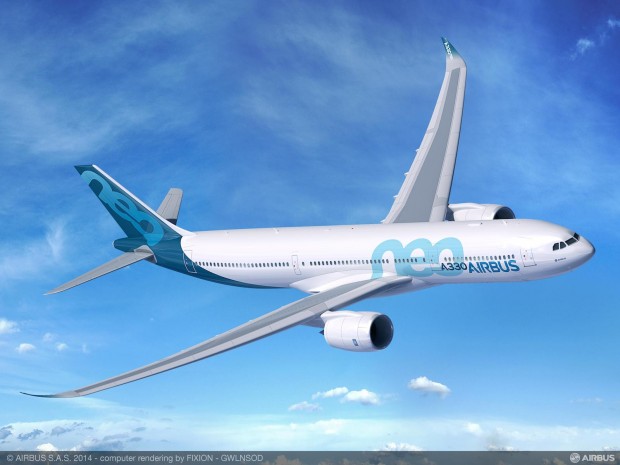 ... ähneln vom Design dem A350 XWB und der B787 Dreamliner. (Grafik: Airbus)