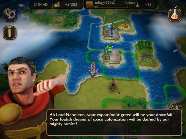 Im späteren Spielverlauf erklären die anderen Nationen dem Spieler meist den Krieg.