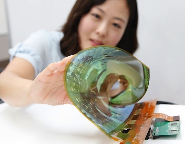 Das rollbare OLED-Panel (Bild: LG)