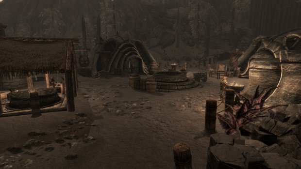 Skyrim auf einem 16:9-Monitor ... (Screenshot: Marc Sauter)
