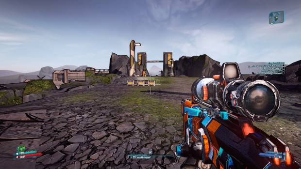 Borderlands 2 auf einem 16:9-Monitor ... (Screenshot: Marc Sauter)