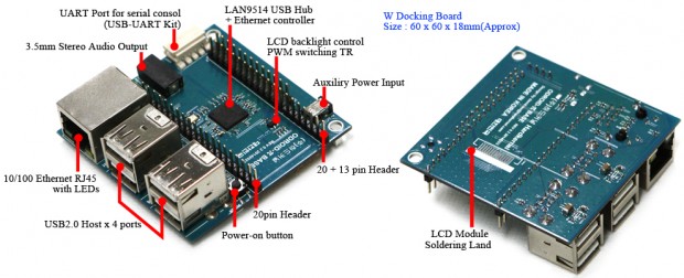 Odroid W - Docking Board<br>(Foto: Odroid)