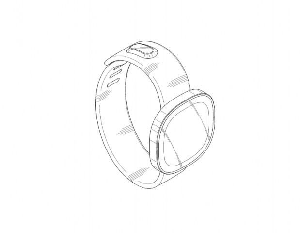 Samsung hat sich drei verschiedene Smartwatch-Designs patentieren lassen. (Bild: USPTO/Samsung)