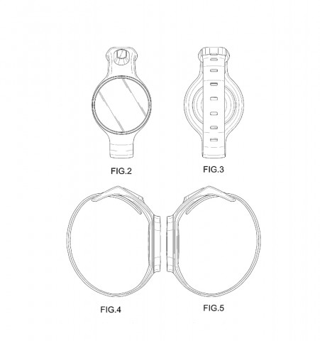 Samsung hat sich drei verschiedene Smartwatch-Designs patentieren lassen. (Bild: USPTO/Samsung)