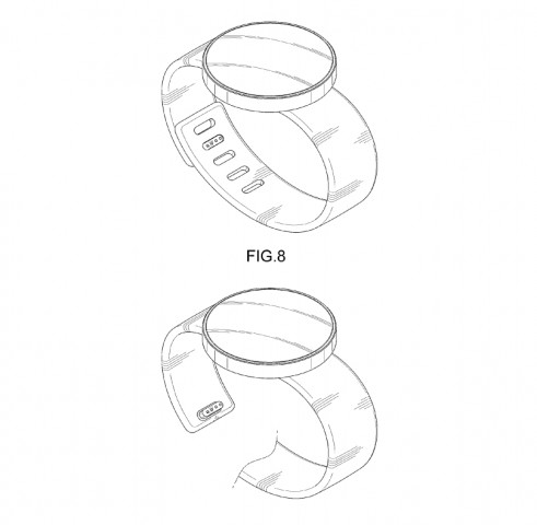 Samsung hat sich drei verschiedene Smartwatch-Designs patentieren lassen. (Bild: USPTO/Samsung)