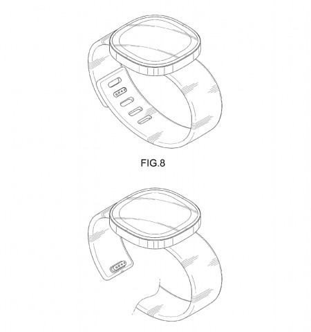 Samsung hat sich drei verschiedene Smartwatch-Designs patentieren lassen. (Bild: USPTO/Samsung)