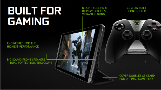 Nvidia stellt das Shield Tablet vor. (Folien: Nvidia)