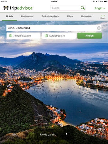 Tripadvisor-App für iOS (Bild: Tripadvisor)