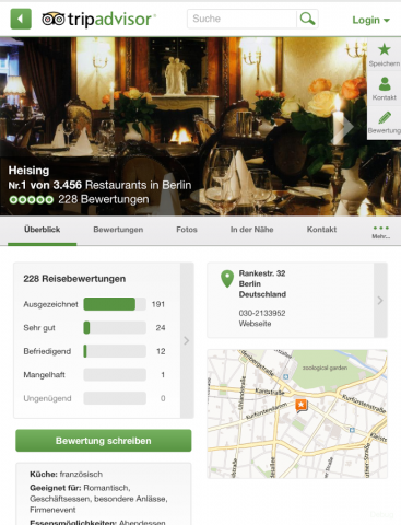 Tripadvisor-App für Android (Bild: Tripadvisor)