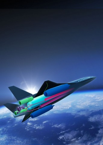 Das Überschallflugzeug Zehst soll nicht nur schnell, sondern auch umweltfreundlich fliegen (Bild: Airbus)
