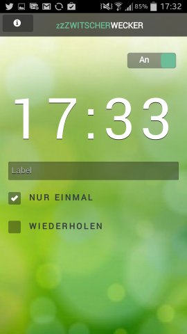 Zzzwitscherwecker weckt mit Soundbits des Naturkundemuseums.