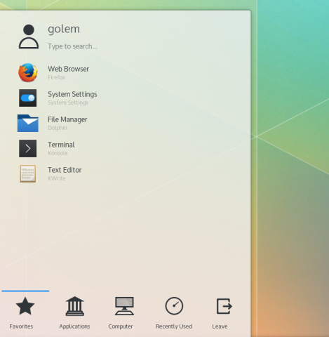 Das Anwendungsmenü hat neue Symbole. (Bild: KDE / Screenshot Golem.de)