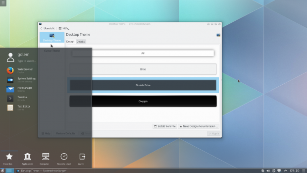 ... und ein dunkleres. (Bild: KDE / Screenshot Golem.de)