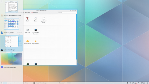 Die neue Sidebar des Fensterwechslers ...(Bild: KDE / Screenshot Golem.de)