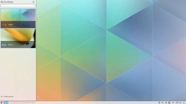 ... und der Aktivitätenverwaltung ähneln sich stark. (Bild: KDE / Screenshot Golem.de)