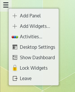 Ein Hamburger-Button für Plasma 5 (Bild: KDE / Screenshot Golem.de)