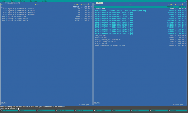 Syncthing unterst&uuml;tzt Versionierung.