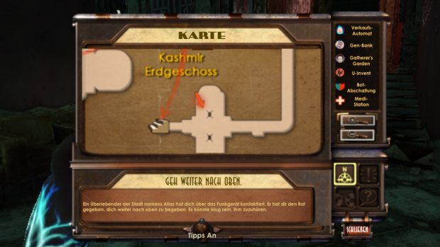 Die &Uuml;bersichtskarte zeigt Details der n&auml;heren Umgebung. (Screenshot auf iPhone 5S: Golem.de)