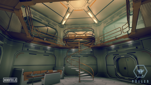 Pollen ist ein VR-Game und spielt auf einer Raumstation. (Bild: Mindfield Games)