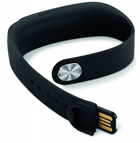 Aufgeladen wird das Talkband über einen im Verschluss eingebauten USB-Stecker. (Bild: Huawei)