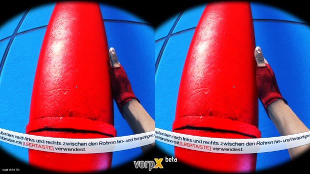 Mirror's Edge mit VorpX-Treiber (Screenshot: Marc Sauter/Golem.de)