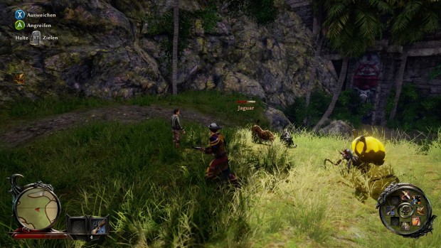 Besonders in K&auml;mpfen gegen mehrere Gegner nervt das manuelle Mitf&uuml;hren der Kamera.