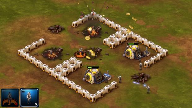 Eine derart ungesch&uuml;tzte Basis ist schnell zerst&ouml;rt. (Screenshot: Golem.de)