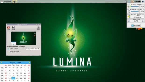 Der Lumina-Desktop (Bild: Ixsystems)