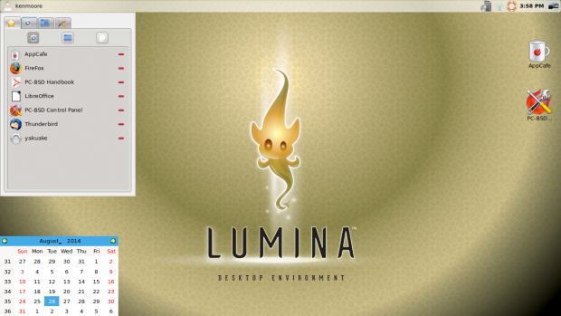 Der Lumina-Desktop (Bild: Ixsystems)
