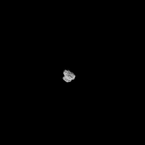 Schon im Anflug hatte Rosetta Bilder des Kometen geliefert... (Foto: ESA/Rosetta/NAVCAM)