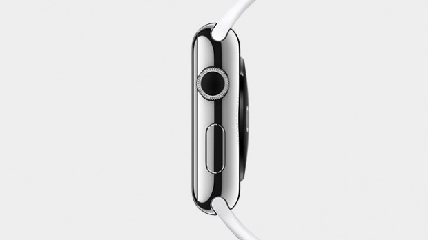 Seitenansicht der Apple-Watch mit der Krone für die Navigation (Bild: Apple)